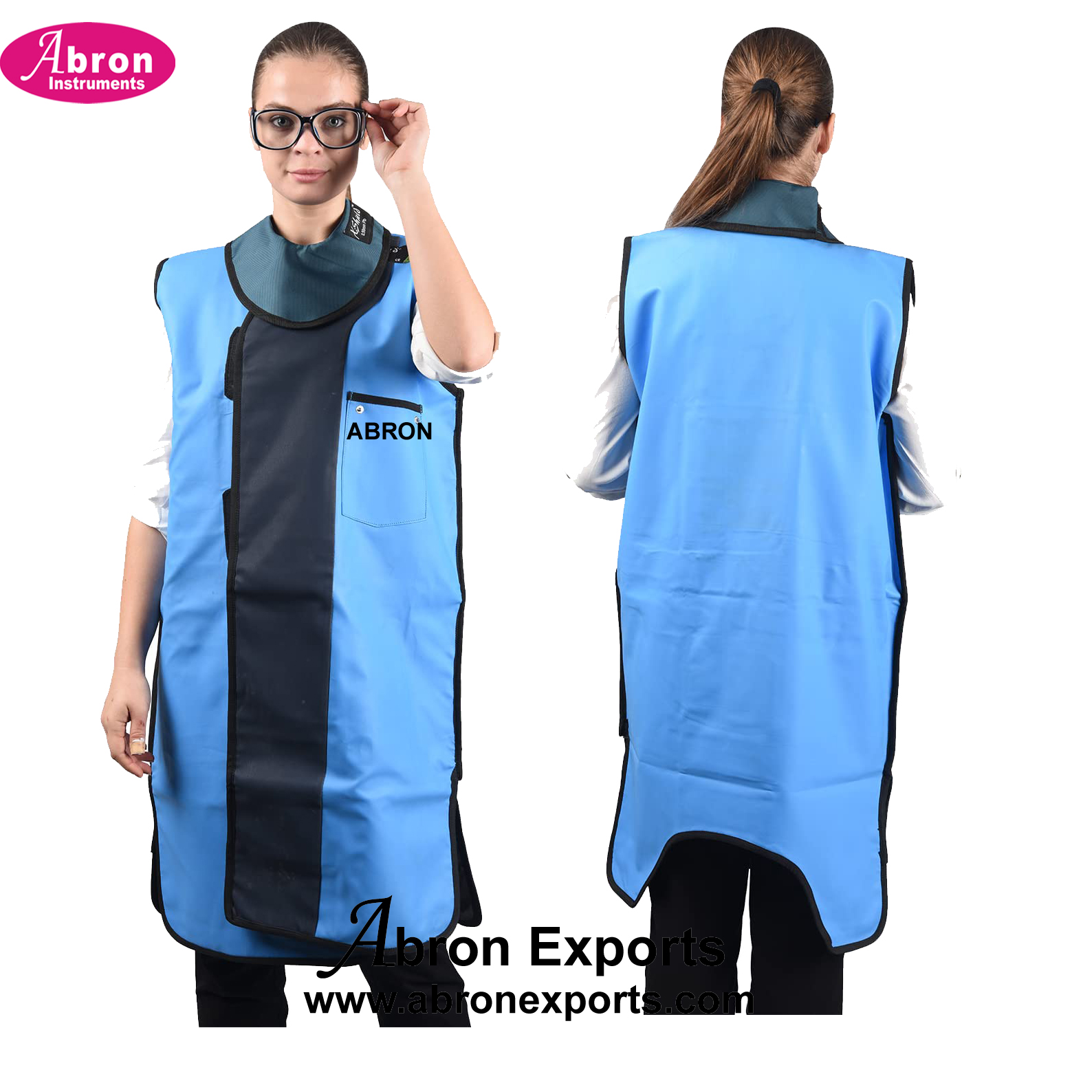 Ortho X-ray lead Apron Double sides Front back Absorber for Body shield 0.5mm inside cover Clinical Hospital Nursing home Abron ABM-2780AD 